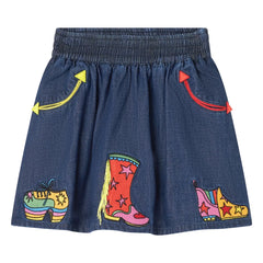 Stella McCartney Kids - Denim Skirt | Denim Blue