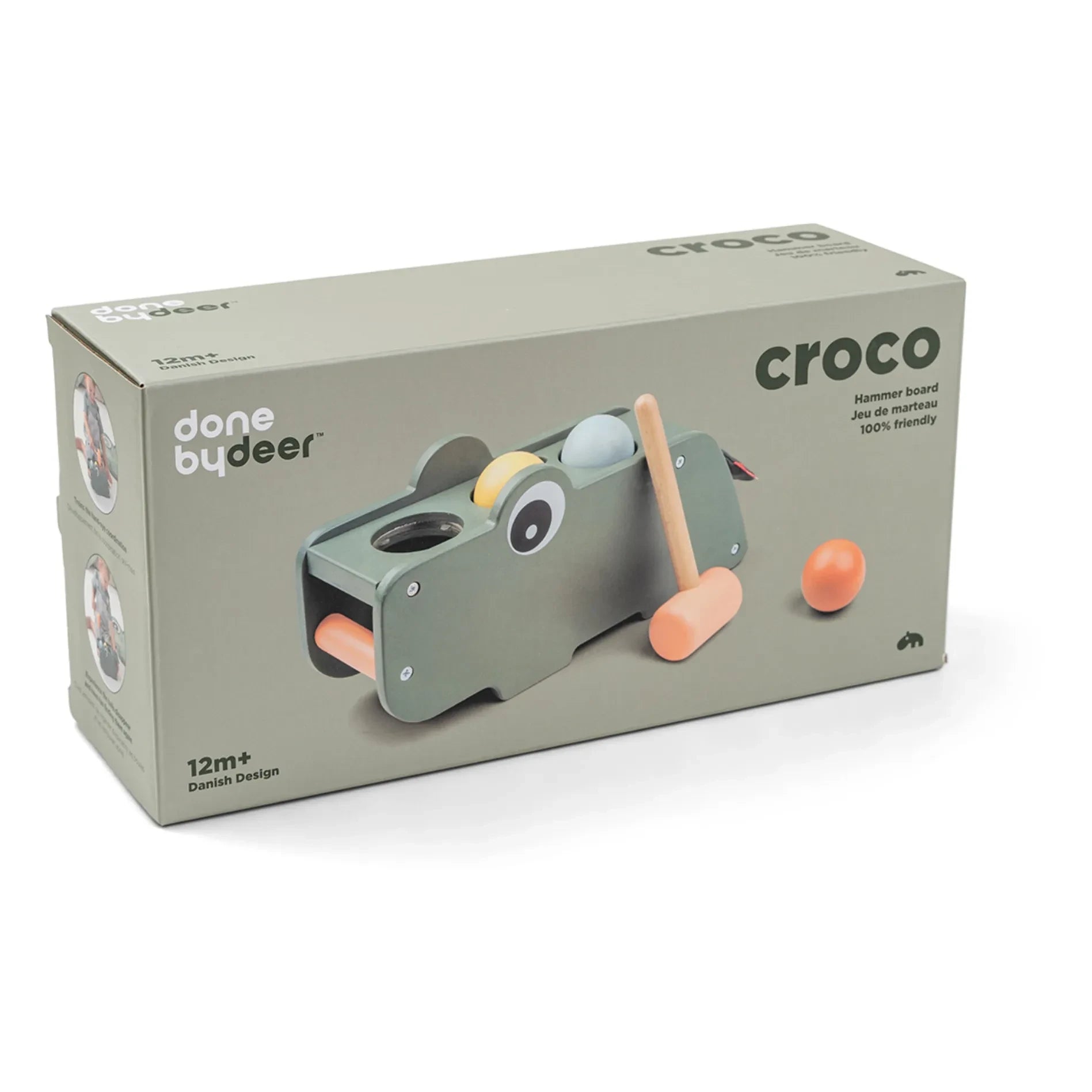Done by Deer - Croco Hammer Toy | Green