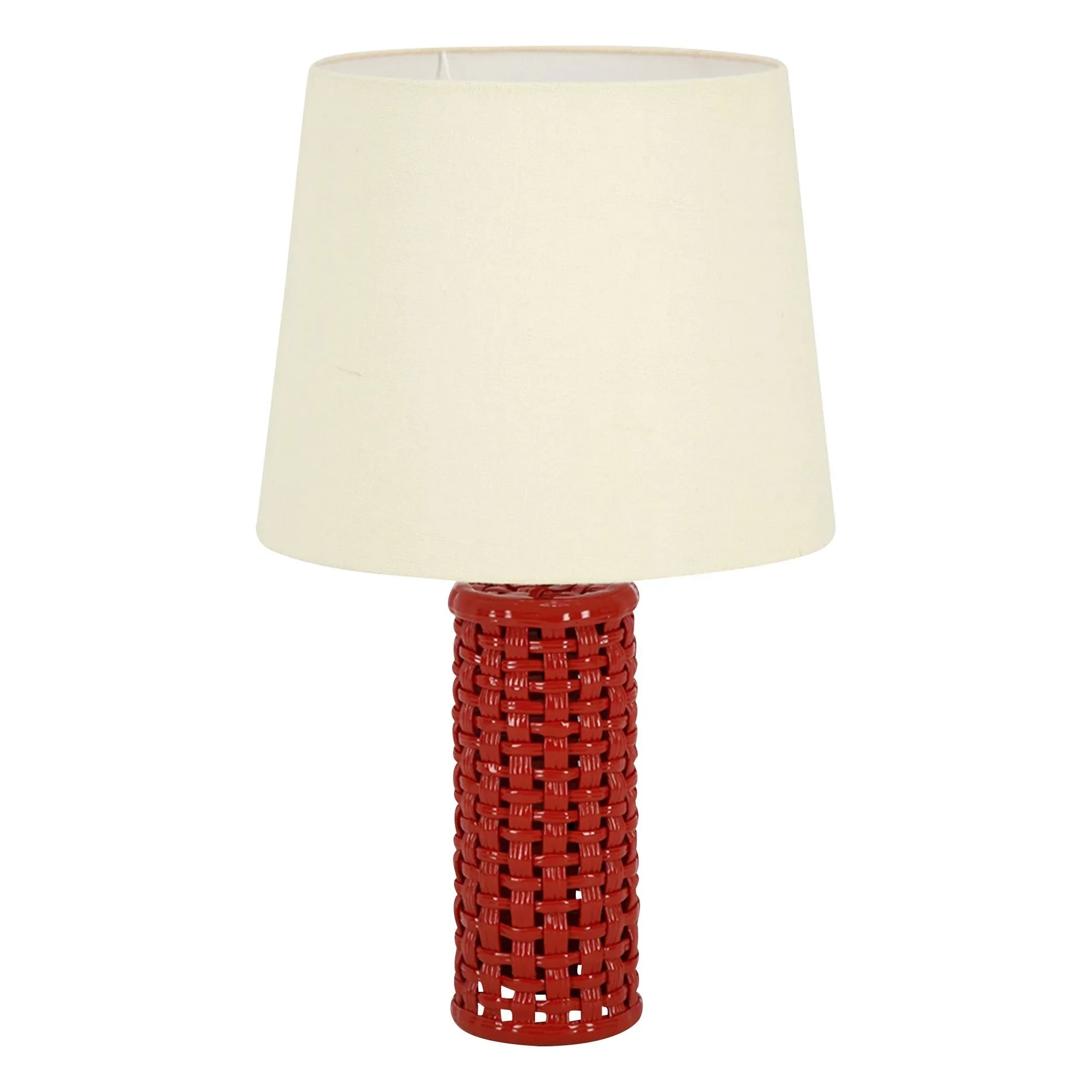 House of Capricorn - Cesta Ceramic Lamp Base | Red