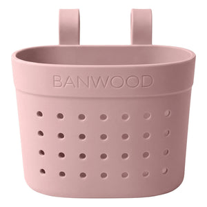 Banwood - Pin & Ride özelleştirilebilir bisiklet sepeti/çekçek | Pembe