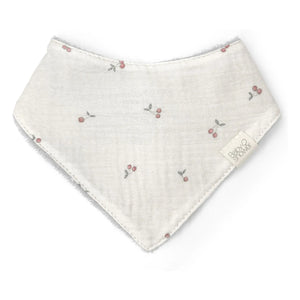 Babyshower - Cherry Bib Bandana | Ecru