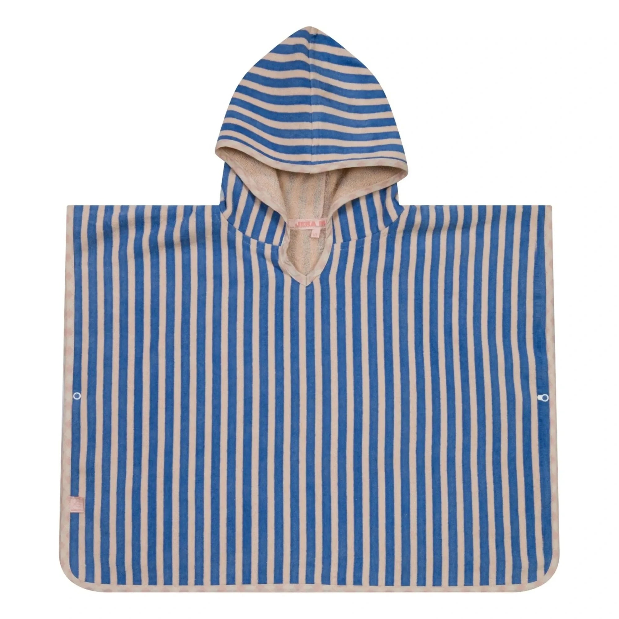 Jera Mini - Striped Bath Towel Poncho | Light Pink