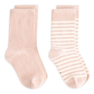 Gray Label - 2 Çift Organik Pamuklu Çorap Seti | Pembe
