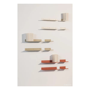 Nobodinoz - Vibes Wall Shelf 20x16 cm | Sage