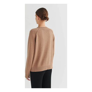 FUB - Pointelle sweatshirt | Ekru