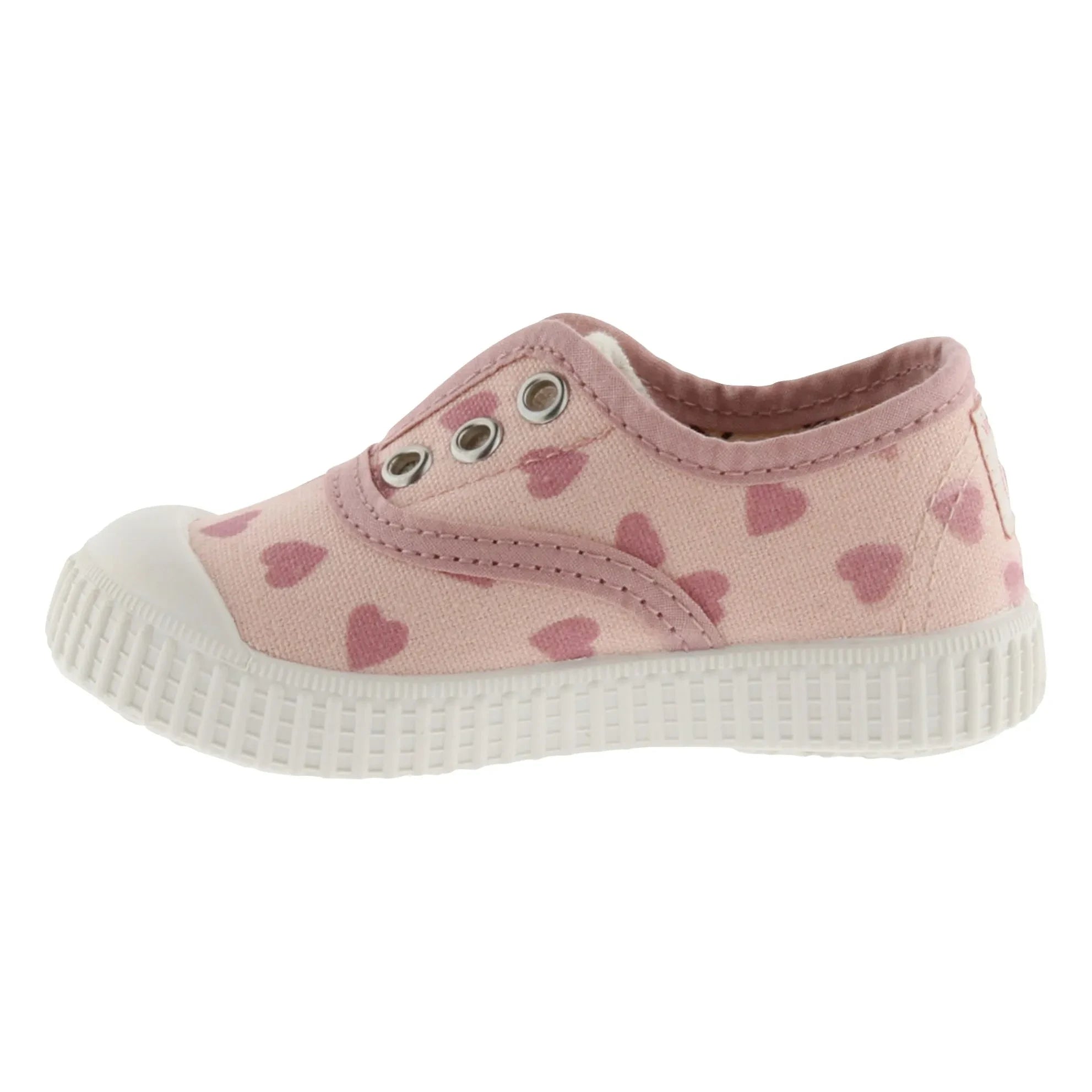 Victoria - Elastico Lona Hearts Sneakers | Dust Pink
