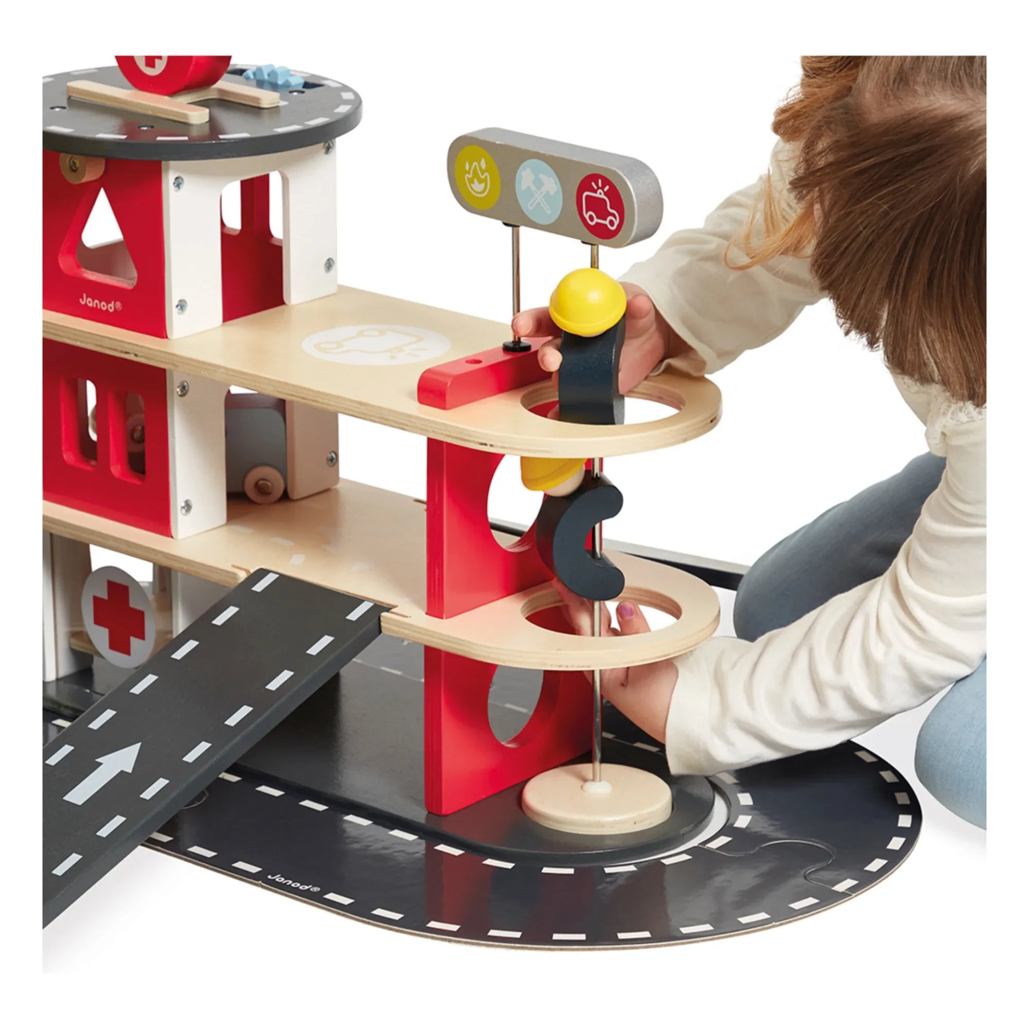 Janod - Fire Station Toy
