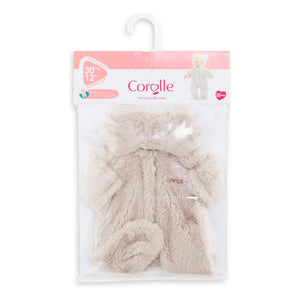 Corolle - Plush Bear Pilot Suit for Dolls - 12 inches | Beige