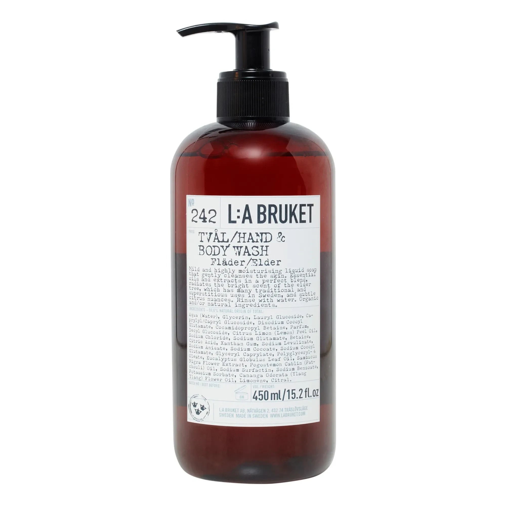 L:A BRUKET - 242 Hand & Body Wash Elder 450 ml