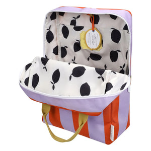 Sticky Lemon - Large Striped Backpack | Red