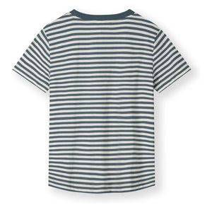 Gray Label - Oversized Striped Organic Cotton T-Shirt | Blue