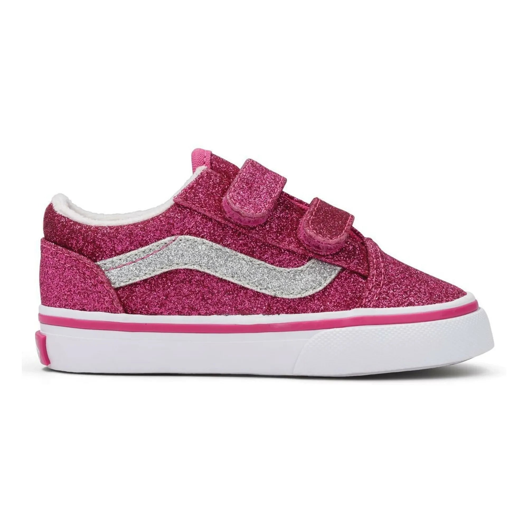Vans - Old Skool Glitter Scratch Sneakers | Powder Pink