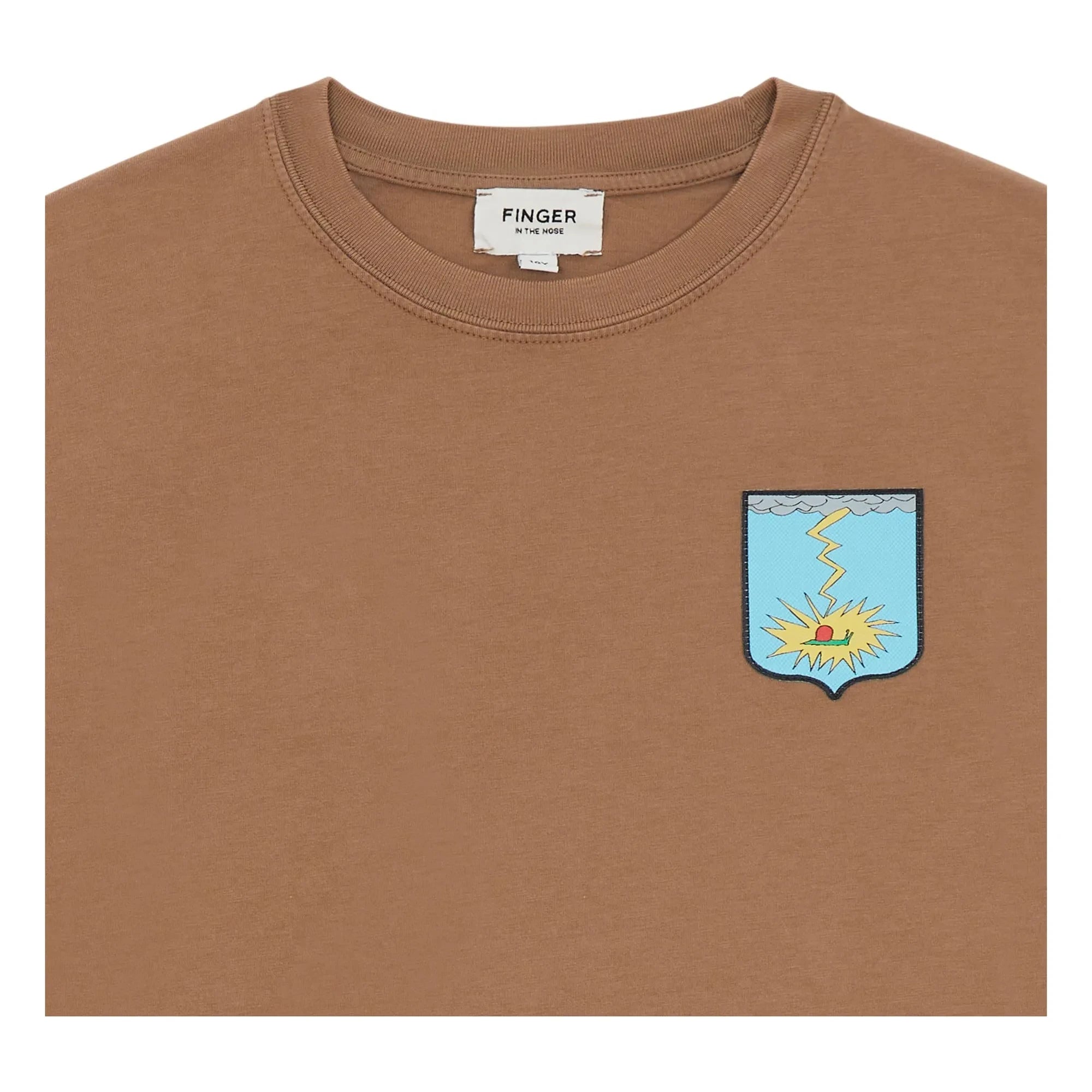 Finger in the nose - Taylor Organic Cotton T-shirt | Iced Brown