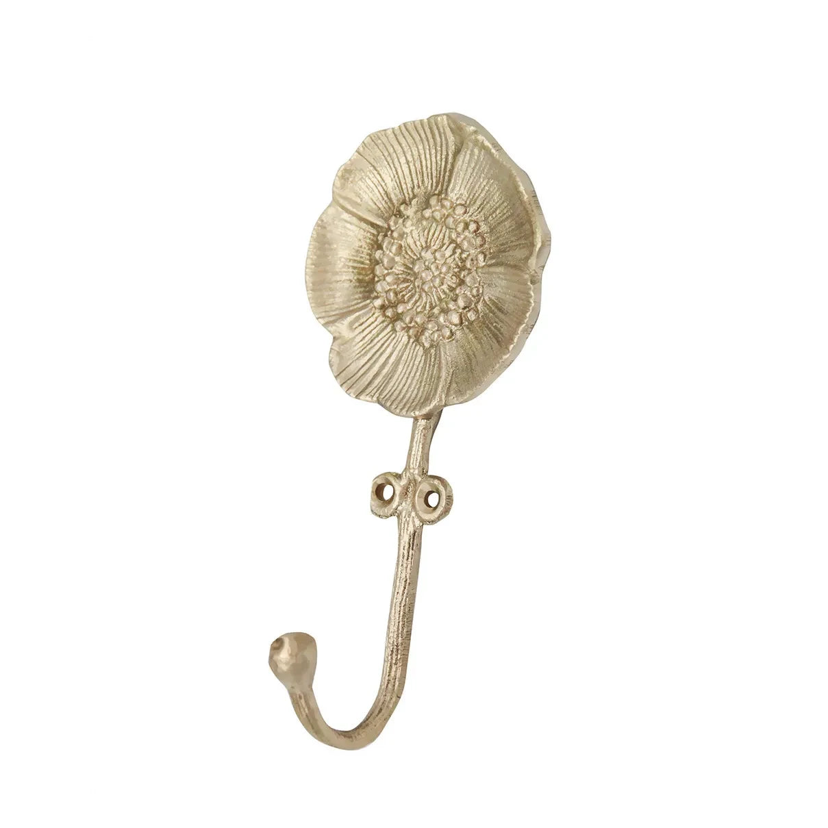 Doing Goods - Mia Poppy Mat Brass Coat Hook | Gold