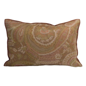 Maison de Vacances - Vice Versa Jacquard Paisley Indoor and Outdoor Cushion | Brown