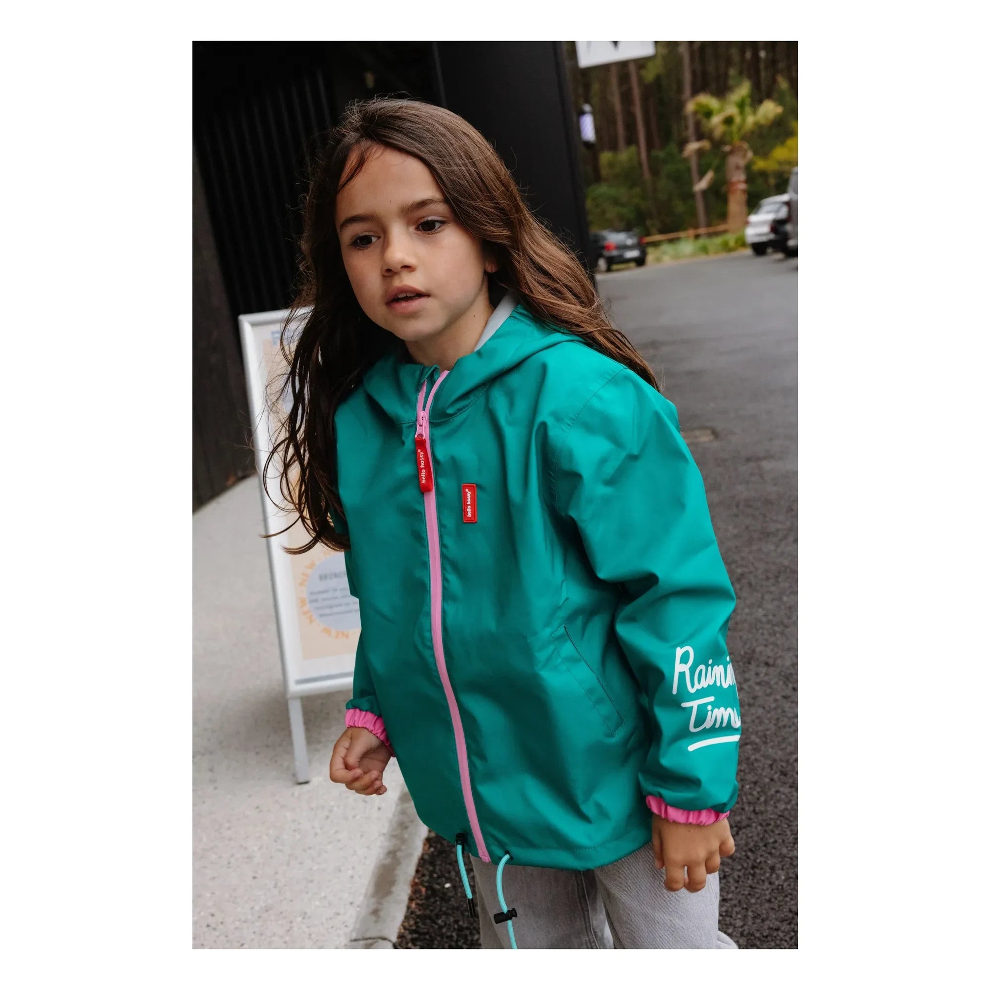 Hello Hossy - Waterproof Jacket | Turquoise