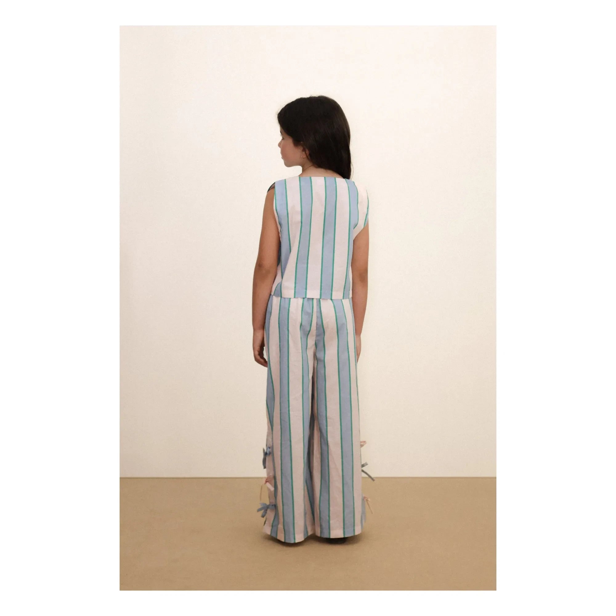 Tinycottons - Striped Tie Trousers | Light Pink