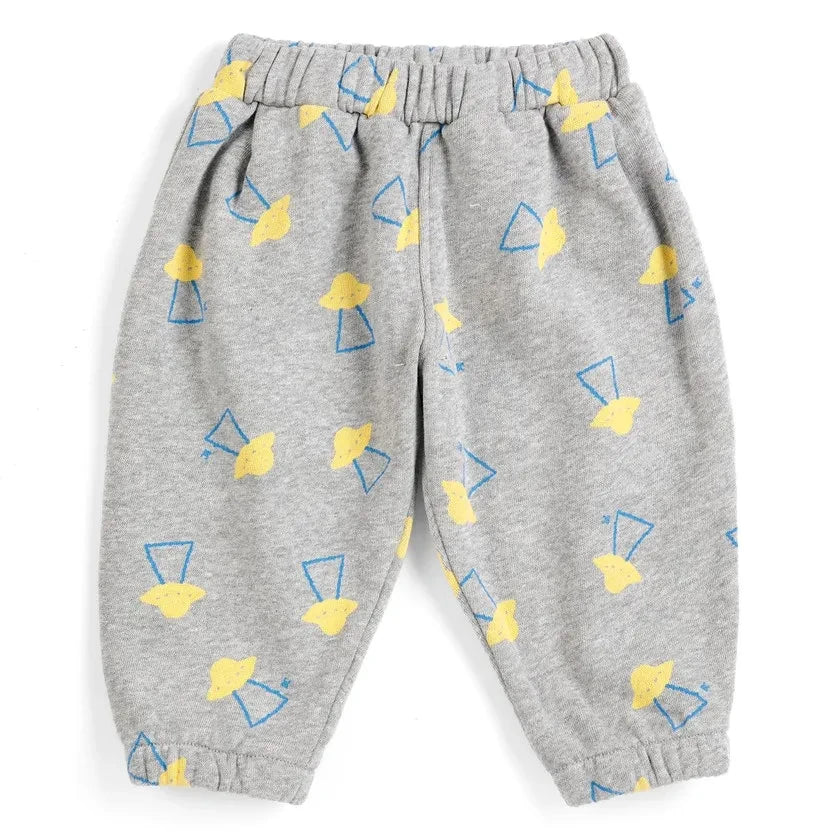 Bobo Choses - Jogger saucers Organic Cotton Baby | Speckled Grey
