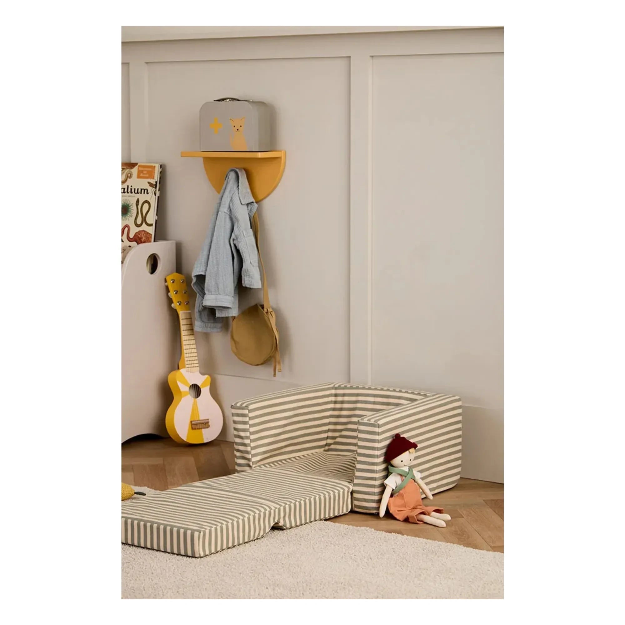 Kid's Concept - Çizgili şömine koltuğu | Kum