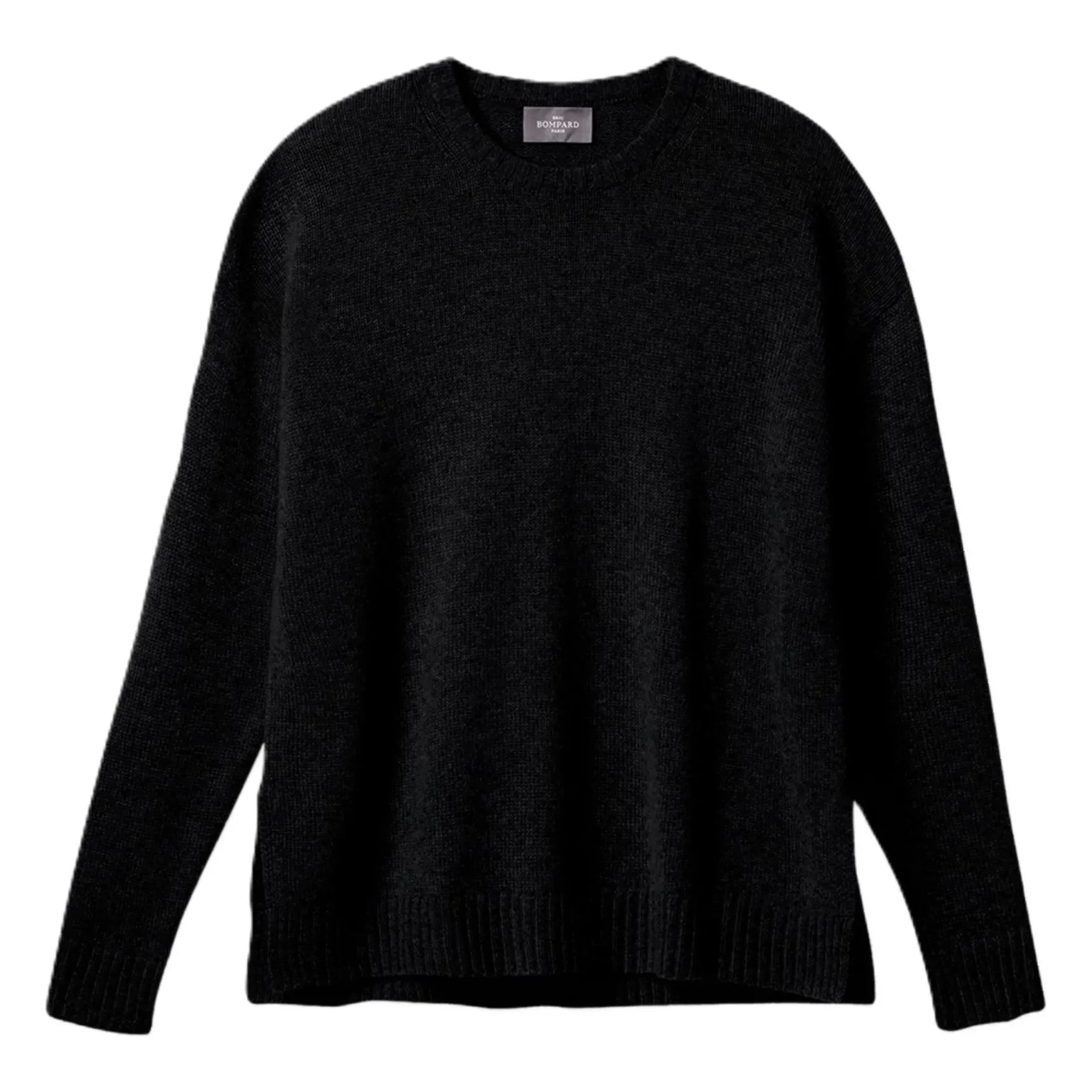 Bompard - Round Neck Cashmere Sweater | Black