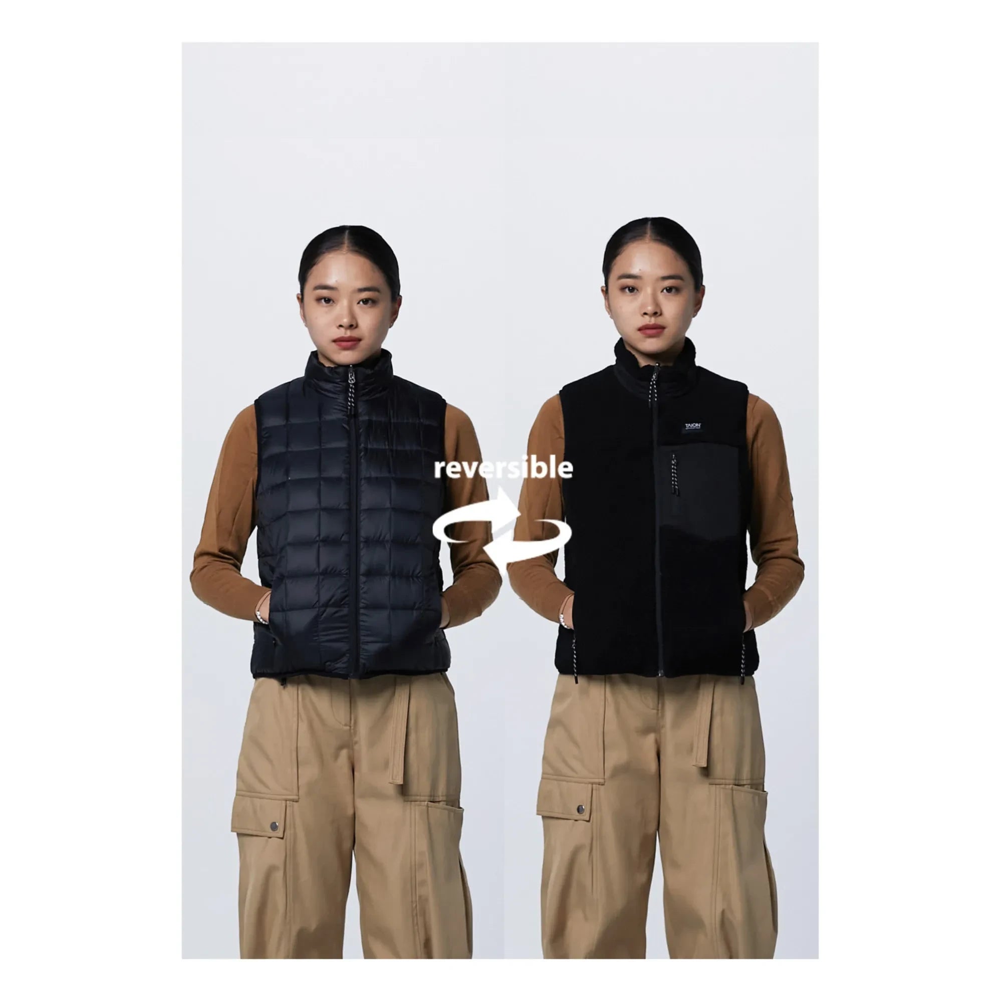 Taion - Mountain Double-Sided Vest | Black