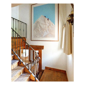 Ciel Glue - Mountain n°1 The Line poster - Limited Edition | Blue