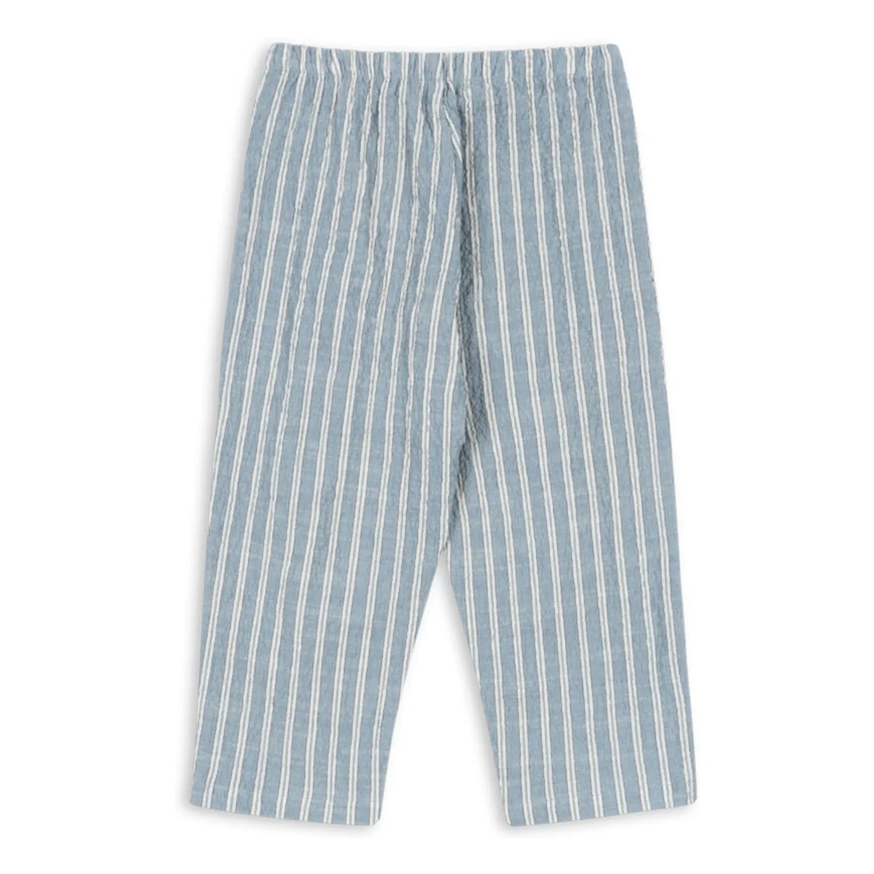 Konges Sløjd - Elliot Striped Organic Cotton Trousers | Blue