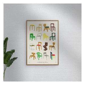 Poster and Frame - Chairs Collection Poster