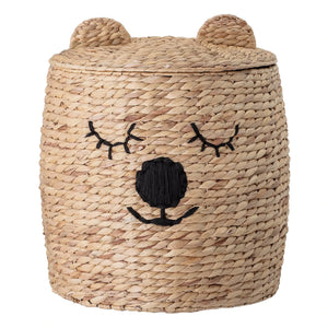 Bloomingville Mini - Lidded Wicker Basket