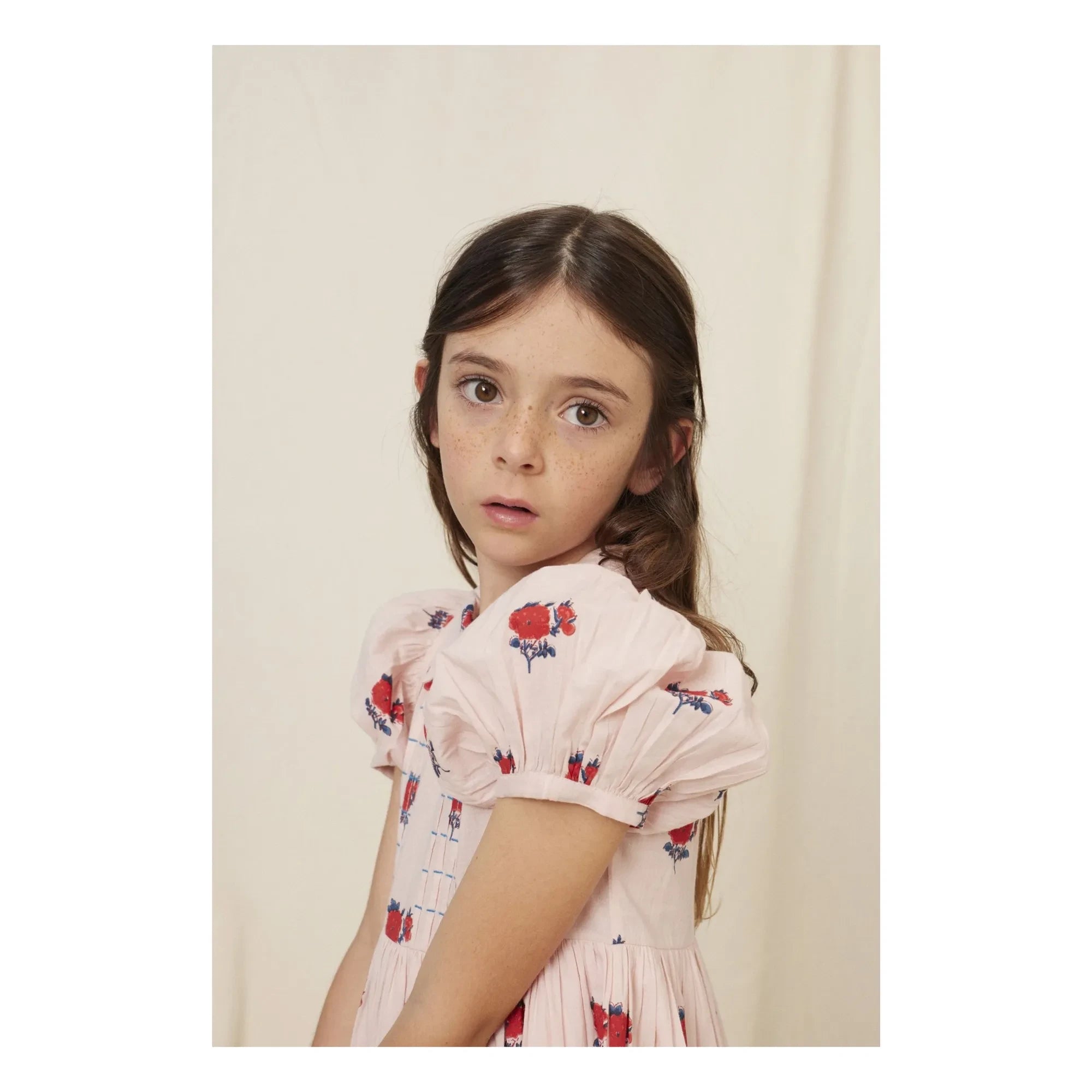 Bebe Organic - April Fleurs Polka Dot Dress | Light Pink