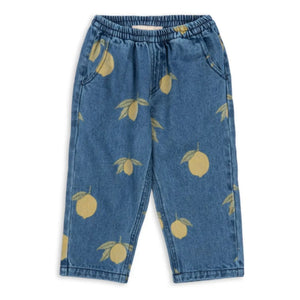 Konges Sløjd - Magot Organic Cotton Lemon Jeans | Blue