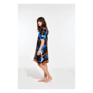 Mapoésie - Elia Poppy Cotton Dress | Blue
