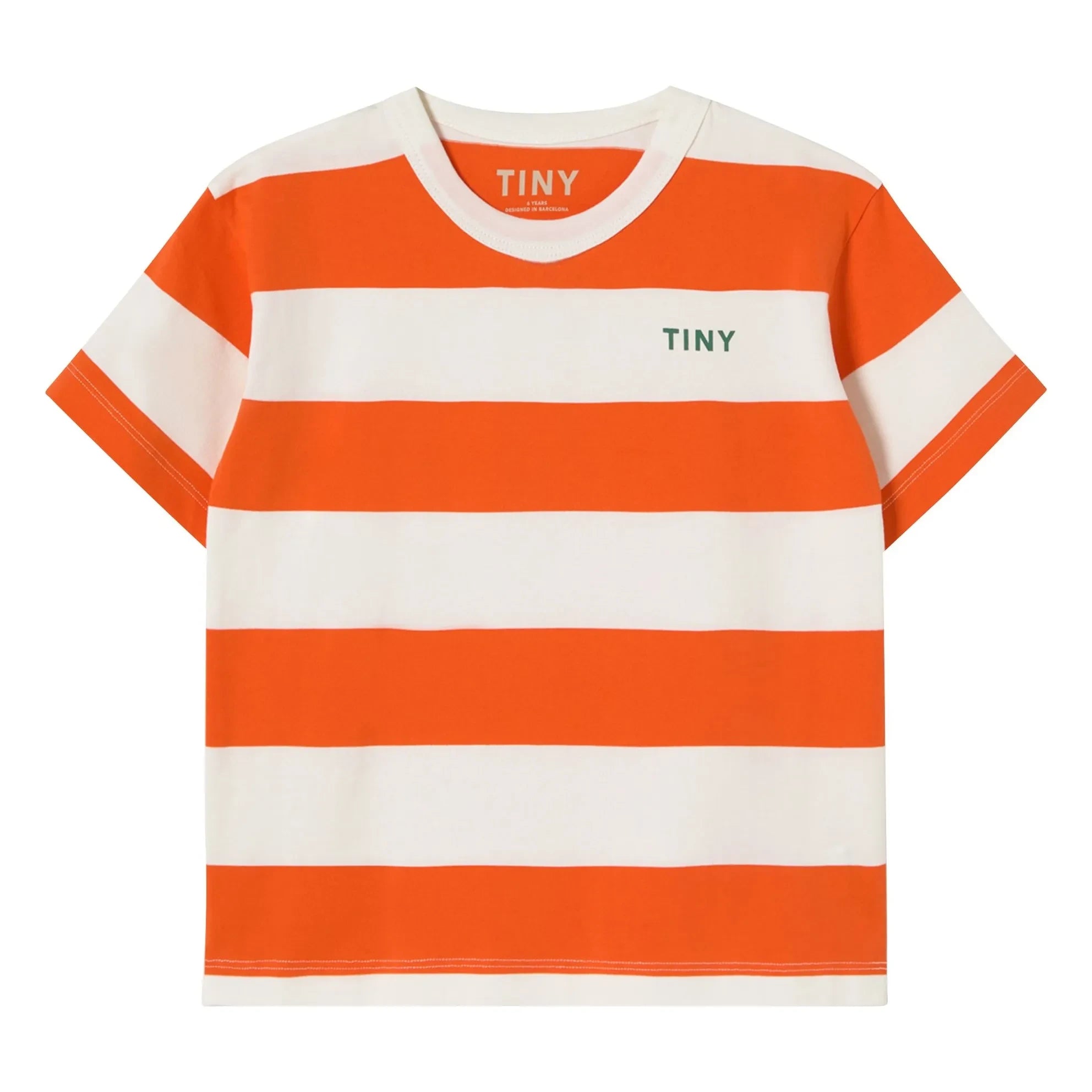 Tinycottons - Striped organic cotton T-shirt | Red