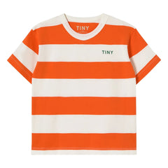 Tinycottons - Striped organic cotton T-shirt | Red
