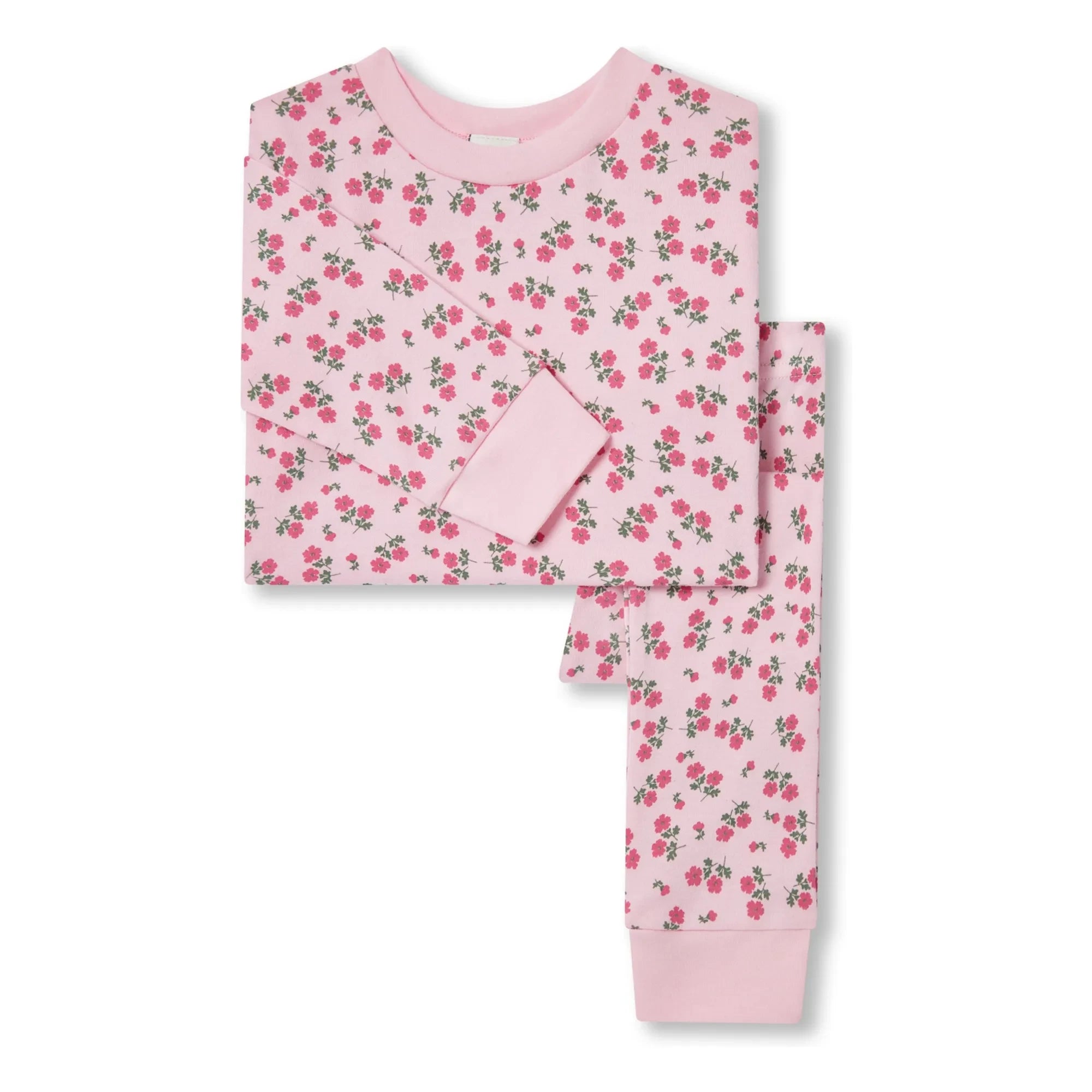 Sleepy Doe - Organic Cotton Floral Pattern Pajamas | Pink