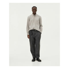 Noyoco - Curtis Shirt Made from Recycled Cotton Check | Gray