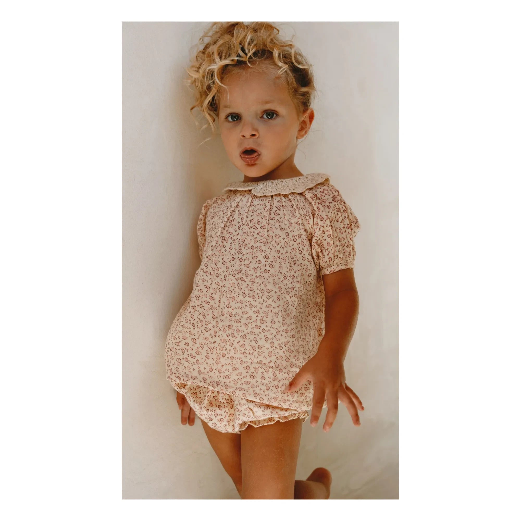 Lilinoa - Charlotte Liberty | Ecru Crochet Collar Blouse