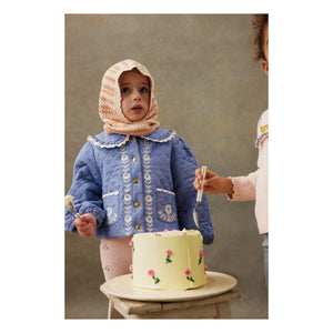 Louise Misha - Jouliana Organic Cotton Chambray Coat | Blue