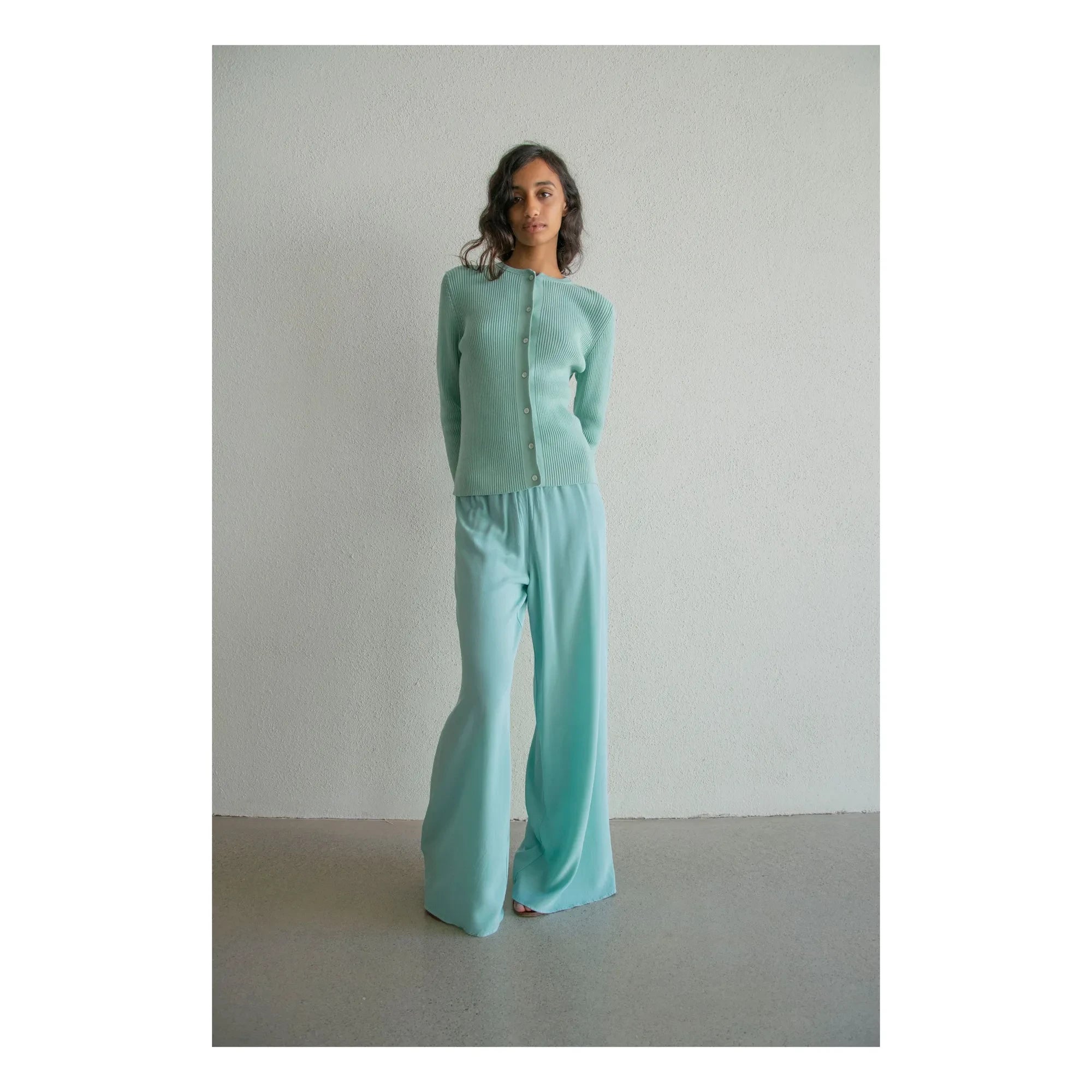 THEAVANT - Jazzdancer Silk Pants | Turquoise