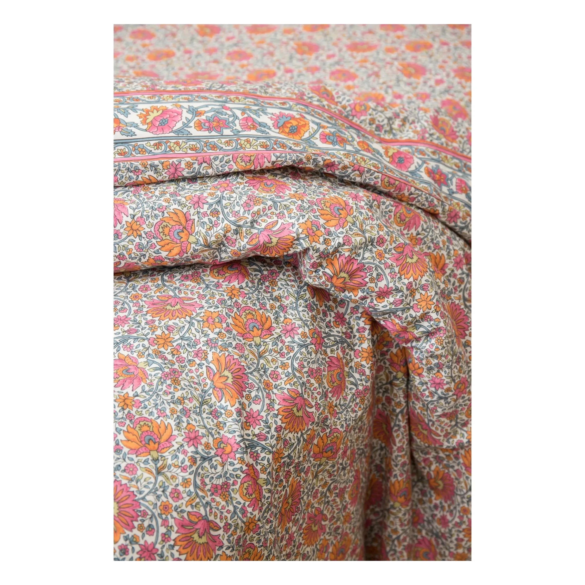 Louise Misha - Organic Cotton Noemie Duvet Cover | Orange