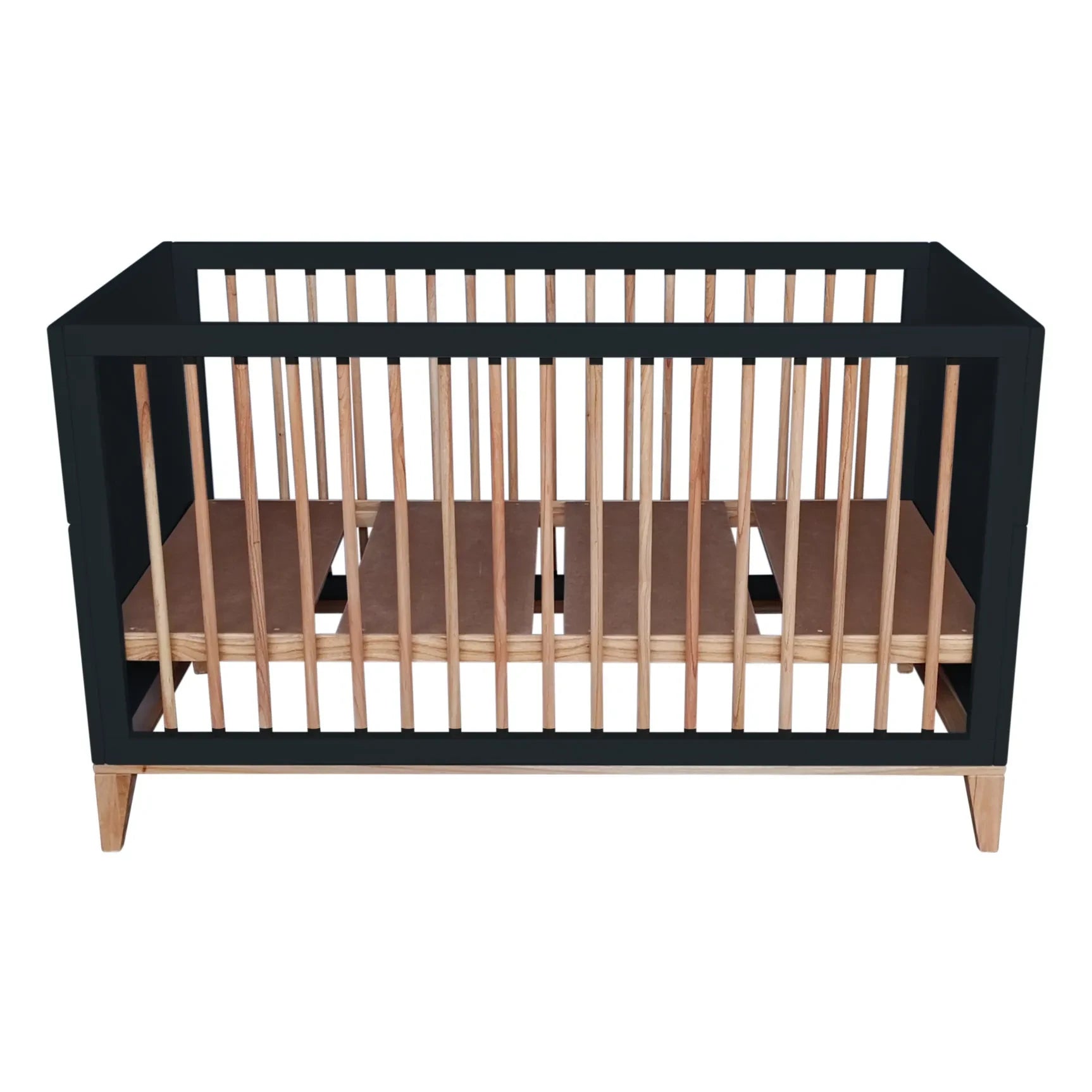 Théo - Nami Uzatılabilir Sedir ve Rattan Örgü Yatak 70x140cm | Siyah