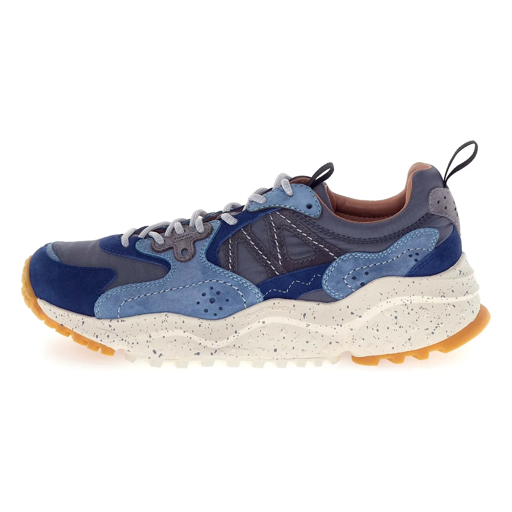 Flower Mountain - Solin Suede and Nylon Sneakers | Blue