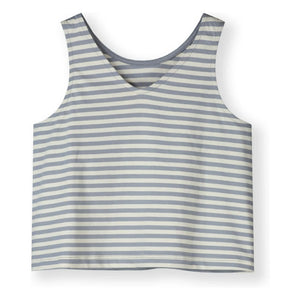 Gray Label - Striped Organic Cotton Boxy Top | Blue