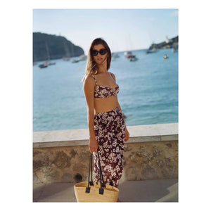 Peony - Balconette Bikini Top | Brown