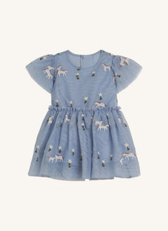 Stella McCartney Kids - Tül Bebek Atı Elbise | Mavi