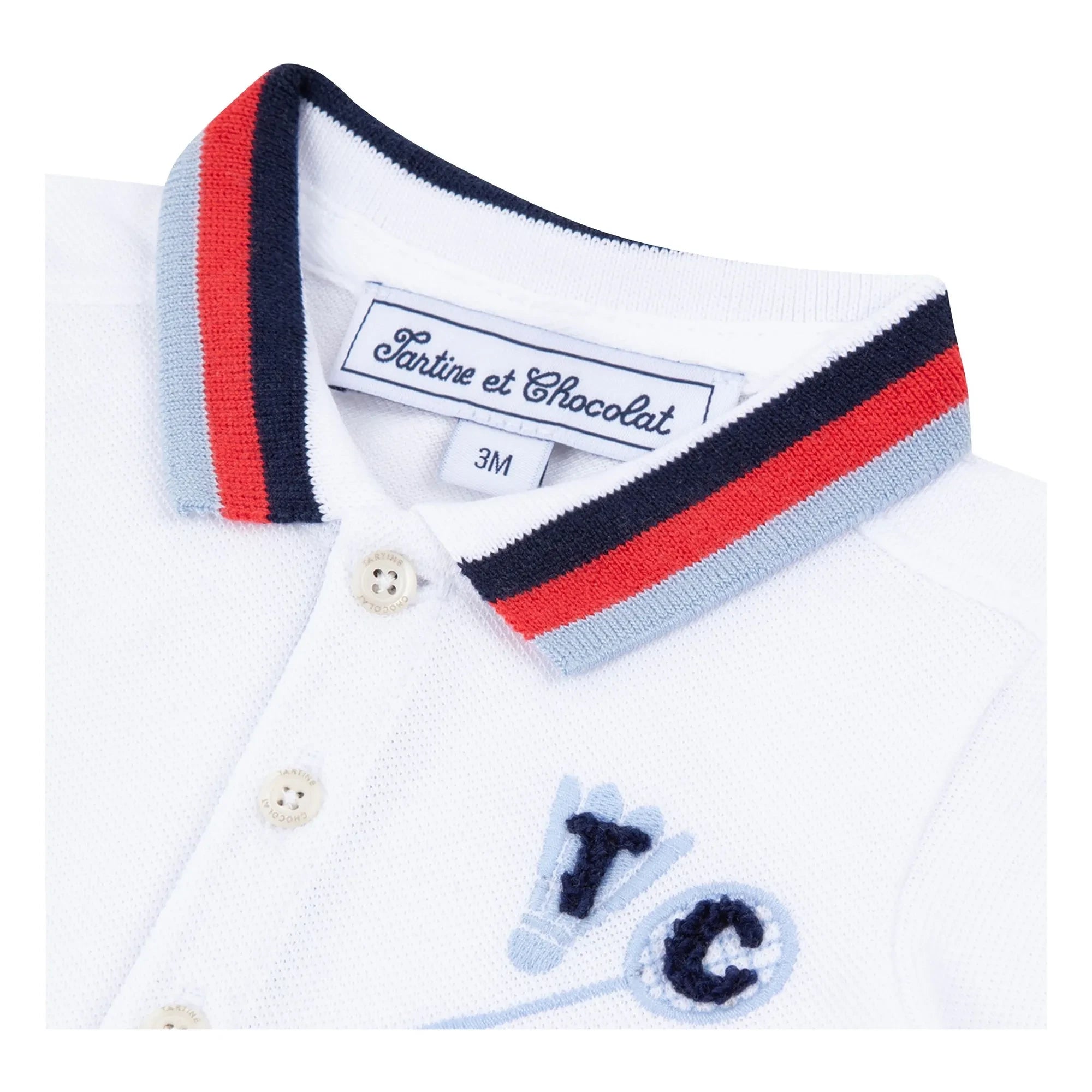 Tartine et Chocolat - Polo Badminton 77 | White
