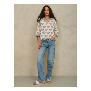 M.A.B.E. - Stella Pamuk bluz | Ekru