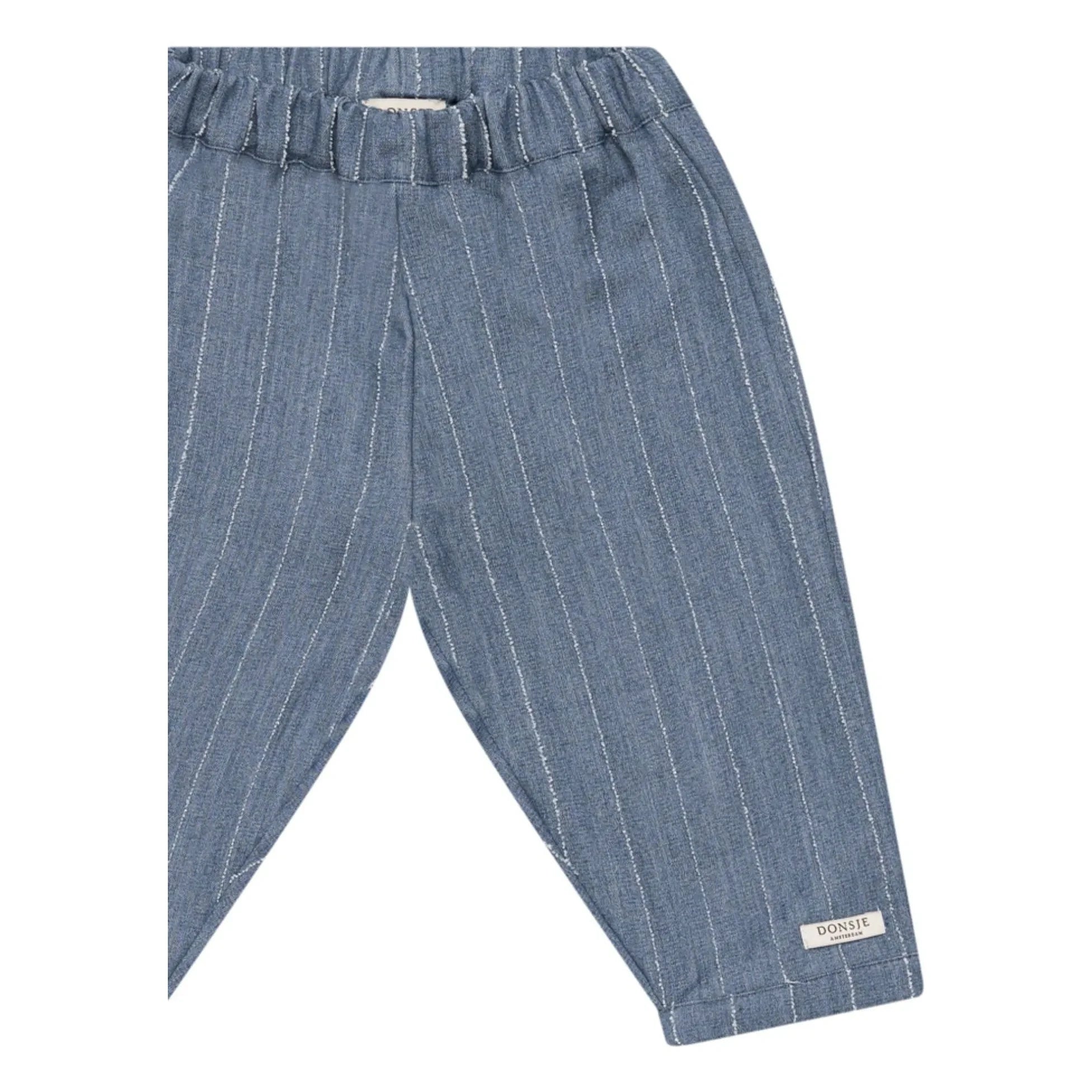 Donsje - Striped Mink Pants | Denim Blue