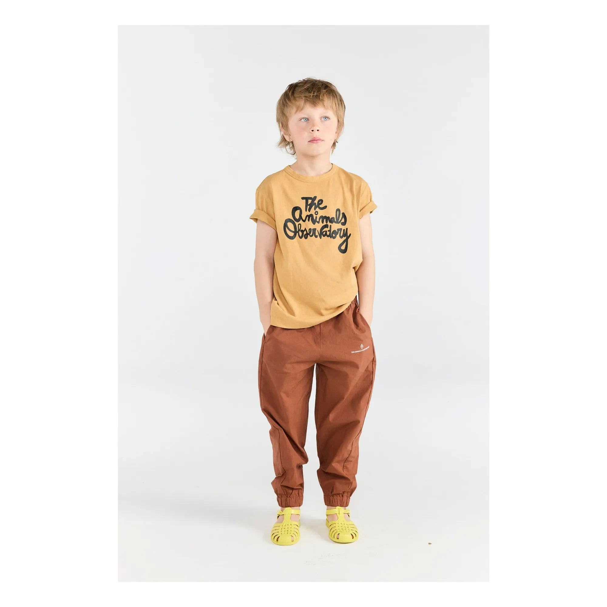 The Animals Observatory - Elephant Organic Cotton Pants | Brown