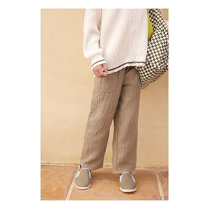 Bonton - Nils Cotton Gingham Pants | Khaki